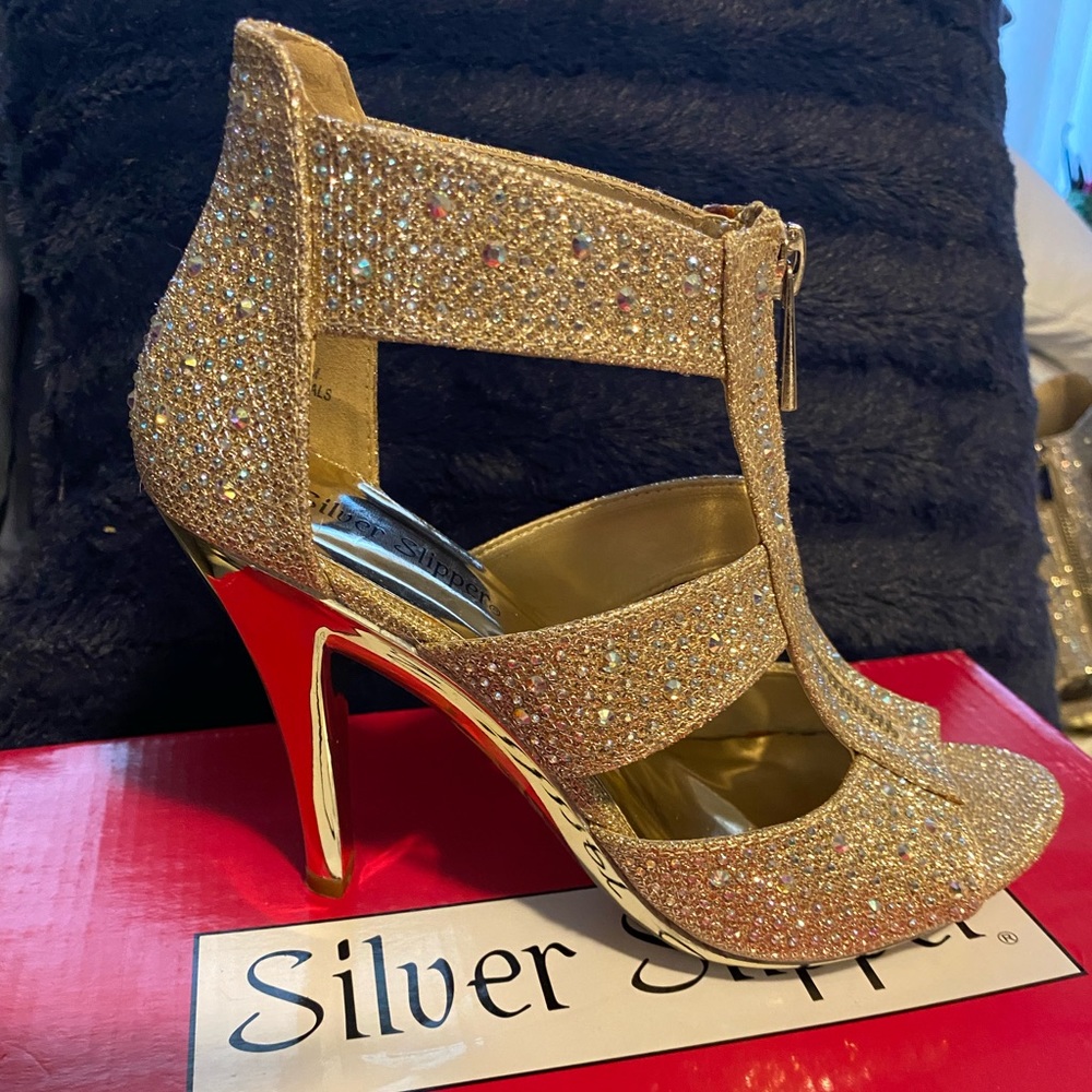 Gold heels